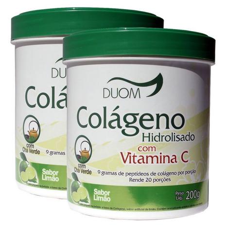 Kit 2 Und Colágeno Hidrolisado 200g Sabor Limão - Duom Menor preço em Kit 2 Und Colágeno Hidrolisado 200g Sabor Limão - Duom