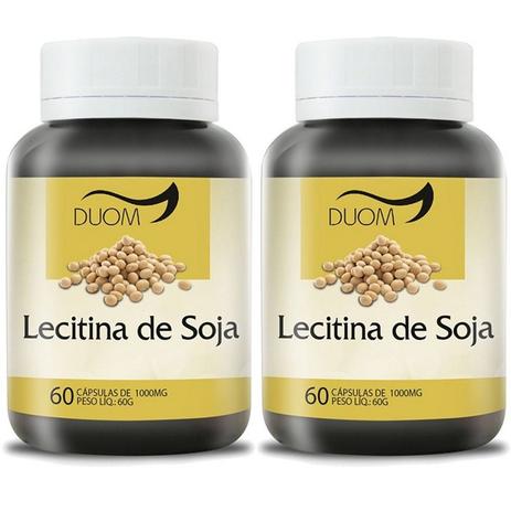 Kit 2 Und Lecitina de Soja 60cps 1000mg - Duom Menor preço em Kit 2 Und Lecitina de Soja 60cps 1000mg - Duom