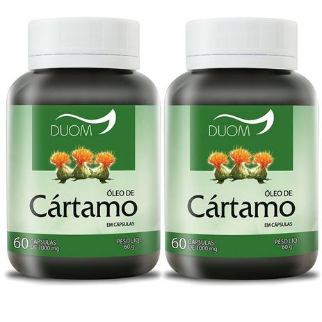 Kit 2 Und Óleo de Cártamo c/ Vit E 60cps 1000mg Duom Menor preço em Kit 2 Und Óleo de Cártamo c/ Vit E 60cps 1000mg Duom