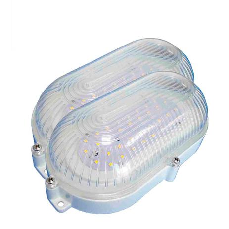 Kit 2 Unidades - Luminária Arandela Tartaruga Branca de LEDs SMD - DNI 6200 - Key west Menor preço em Kit 2 Unidades - Luminária Arandela Tartaruga Branca de LEDs SMD - DNI 6200 - Key west