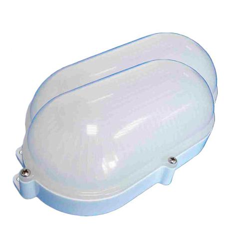Kit 2 Unidades - Luminária Arandela Tartaruga Branca de LEDs SMD - DNI 6203 - Key west Menor preço em Kit 2 Unidades - Luminária Arandela Tartaruga Branca de LEDs SMD - DNI 6203 - Key west