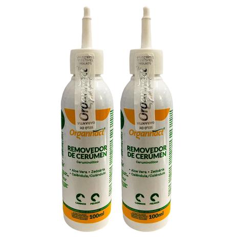 Kit 2 Unidades Removedor De Cerumen 100ml - Organnact Menor preço em Kit 2 Unidades Removedor De Cerumen 100ml - Organnact