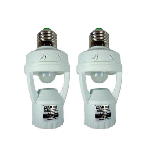 Kit 2 Unidades - Sensor de Presença Para Soquete E27 - DNI 6026 - Key west Menor preço em Kit 2 Unidades - Sensor de Presença Para Soquete E27 - DNI 6026 - Key west