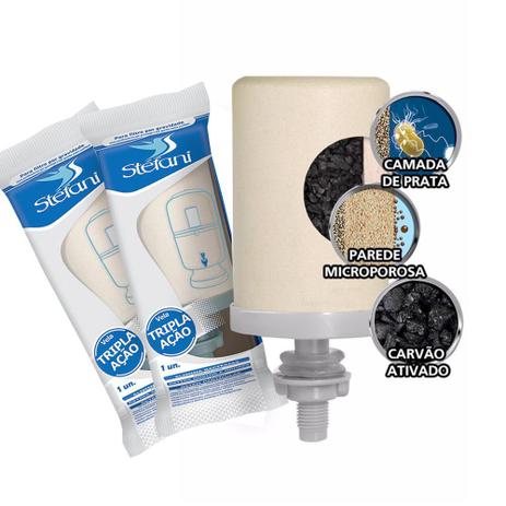 Kit 2 Velas Esterilizante Tripla Ação Stefani para Filtros de Barro Menor preço em Kit 2 Velas Esterilizante Tripla Ação Stefani para Filtros de Barro
