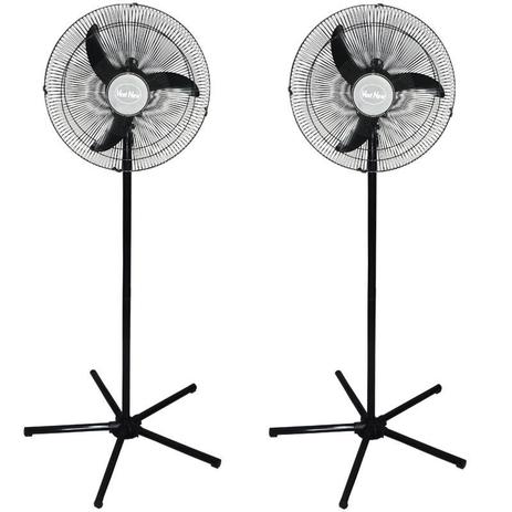 Kit 2 Ventilador Coluna 50cm Bivolt 110V 220V 130W Industrial Turbo Turbão 3 Pás Vent New 530 Preto Menor preço em Kit 2 Ventilador Coluna 50cm Bivolt 110V 220V 130W Industrial Turbo Turbão 3 Pás Vent New 530 Preto