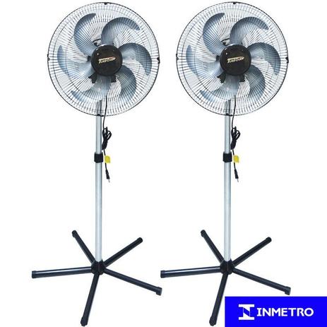 Kit 2 Ventilador Coluna 50cm Bivolt 200W Industrial Turbo Turbão 6 Pás 120 Fios Vitalex OC50FP Preto Menor preço em Kit 2 Ventilador Coluna 50cm Bivolt 200W Industrial Turbo Turbão 6 Pás 120 Fios Vitalex OC50FP Preto