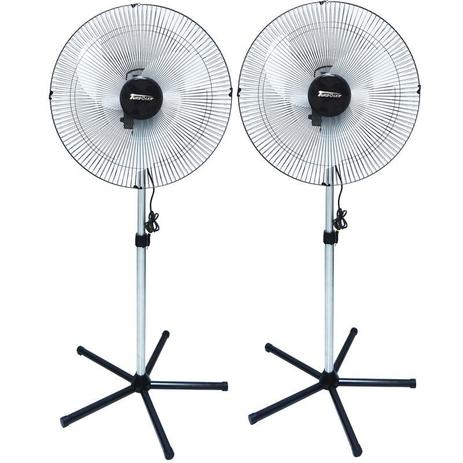 Kit 2 Ventilador Coluna 60cm 220V 200W Industrial Turbo Turbão 3 Pás 120 Fio Vitalex OC60FP220 Preto Menor preço em Kit 2 Ventilador Coluna 60cm 220V 200W Industrial Turbo Turbão 3 Pás 120 Fio Vitalex OC60FP220 Preto