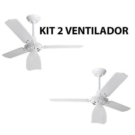 Kit 2 Ventilador De Teto Lumi Branco Pás Brancas Loren Sid é boa?
