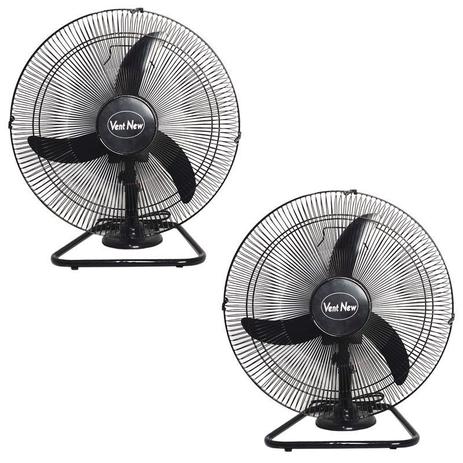 Kit 2 Ventilador Mesa Chão 50cm Bivolt 110V 220V Industrial Turbo Turbão 3 Pás Vent New 520 Preto Menor preço em Kit 2 Ventilador Mesa Chão 50cm Bivolt 110V 220V Industrial Turbo Turbão 3 Pás Vent New 520 Preto