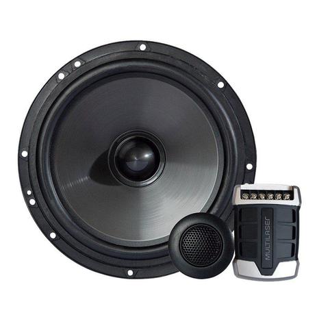Kit 2 Vias 6” Multilaser Crossover Woofer Tweeter PAR AU913 Menor preço em Kit 2 Vias 6” Multilaser Crossover Woofer Tweeter PAR AU913