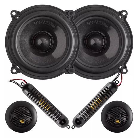Kit 2 Vias Bravox 5 - Cs50Bk 130W Menor preço em Kit 2 Vias Bravox 5 - Cs50Bk 130W