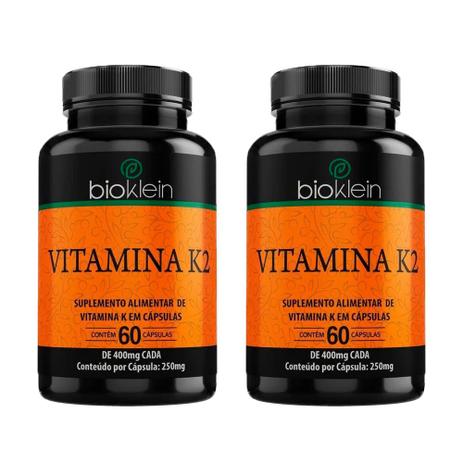 Kit 2 Vitamina K2 - 60 Cápsulas - Bioklein Menor preço em Kit 2 Vitamina K2 - 60 Cápsulas - Bioklein