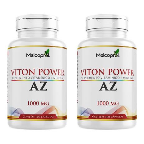Kit 2 Viton Power Suplemento de Vitaminas e Minerais de AZ 200 Cápsulas Melcoprol Menor preço em Kit 2 Viton Power Suplemento de Vitaminas e Minerais de AZ 200 Cápsulas Melcoprol