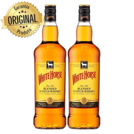 Kit 2 Whisky Importado White Horse 1L 8 anos Menor preço em Kit 2 Whisky Importado White Horse 1L 8 anos