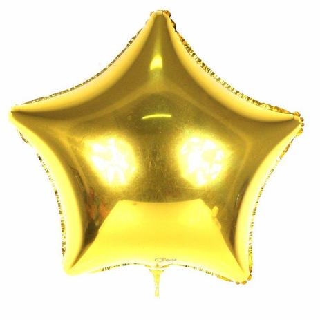 Kit 20 Balão Metalizado Estrela 48cm Dourado - Aluá festas Menor preço em Kit 20 Balão Metalizado Estrela 48cm Dourado - Aluá festas