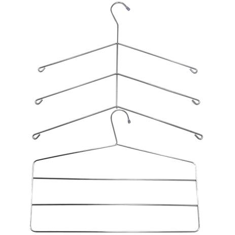 Kit 20 Cabides Triplos Para Camisas 20 Cabides Triplo Calças - Zanline Menor preço em Kit 20 Cabides Triplos Para Camisas 20 Cabides Triplo Calças - Zanline