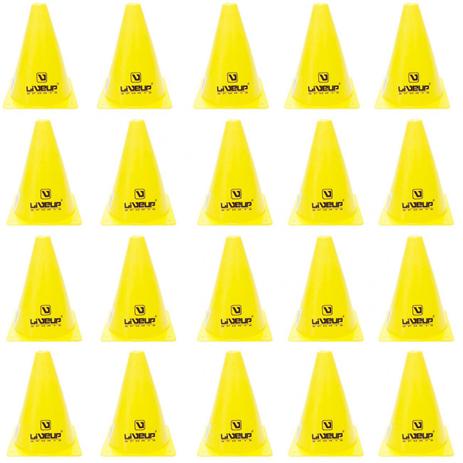 Kit 20 Cones de Agilidade para Treinamento 18 Cm Amarelo Liveup Menor preço em Kit 20 Cones de Agilidade para Treinamento 18 Cm Amarelo Liveup