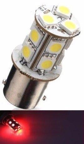 Kit 20 Lampada 13 Led Ba15s 1P P21 1156 Vermelha 12v - Mfl Menor preço em Kit 20 Lampada 13 Led Ba15s 1P P21 1156 Vermelha 12v - Mfl