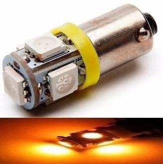 Kit 20 Lampada Ba9s 5 Led 5050 Amarela T4w 69 12v - Mfl Menor preço em Kit 20 Lampada Ba9s 5 Led 5050 Amarela T4w 69 12v - Mfl