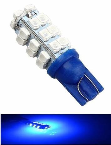 Menor preço em Kit 20 Lampada T10 28 Led Azul 12v - Mfl