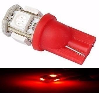Kit 20 Lampada T10 5 Led Vermelha Pingo 12v - Mfl Menor preço em Kit 20 Lampada T10 5 Led Vermelha Pingo 12v - Mfl
