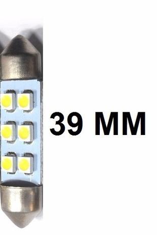 Kit 20 Lampada Torpedo C5w 6 Led 39 Mm 12v - Mfl Menor preço em Kit 20 Lampada Torpedo C5w 6 Led 39 Mm 12v - Mfl