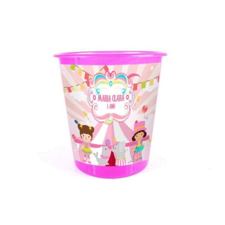Kit 20 Lembrancinha Balde De Pipoca Circo Rosa - Aluá festas é boa?