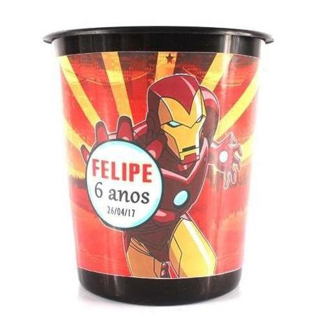 Kit 20 Lembrancinha Balde De Pipoca Homem De Ferro - Aluá festas Menor preço em Kit 20 Lembrancinha Balde De Pipoca Homem De Ferro - Aluá festas