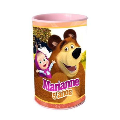 Kit 20 Lembrancinha Cofrinho Personalizado Masha E O Urso - Aluá festas Menor preço em Kit 20 Lembrancinha Cofrinho Personalizado Masha E O Urso - Aluá festas