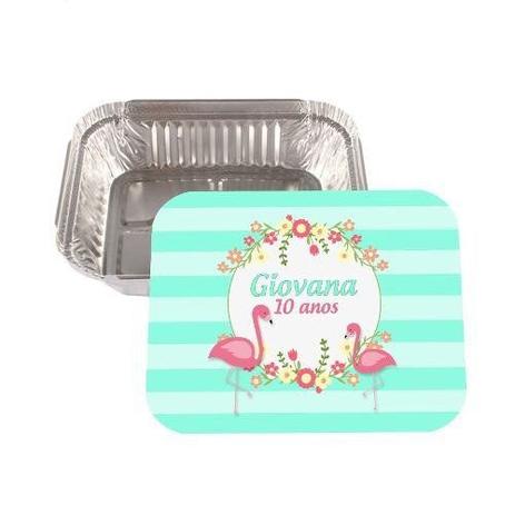 Kit 20 Lembrancinha Marmitinha Pers Flamingo Tropical - Aluá festas Menor preço em Kit 20 Lembrancinha Marmitinha Pers Flamingo Tropical - Aluá festas