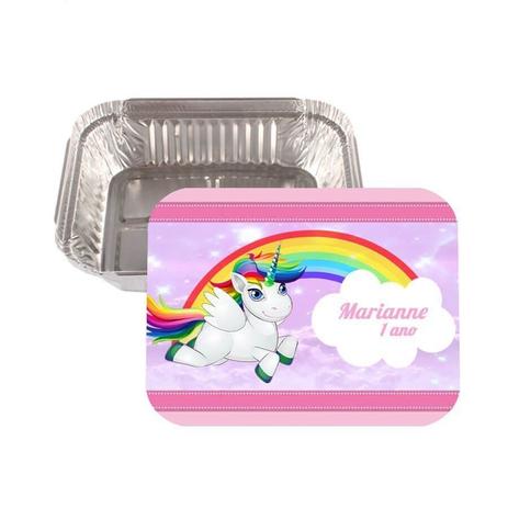 Kit 20 Lembrancinha Marmitinha Personalizada Unicórnio - Aluá festas Menor preço em Kit 20 Lembrancinha Marmitinha Personalizada Unicórnio - Aluá festas