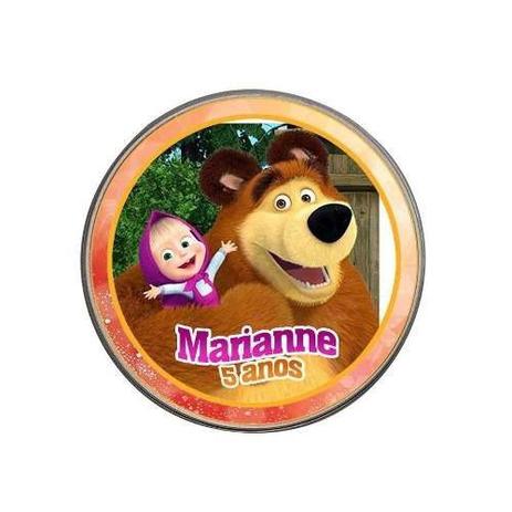 Kit 20 Lembrancinha Potinho Alumínio Masha E O Urso - Aluá festas Menor preço em Kit 20 Lembrancinha Potinho Alumínio Masha E O Urso - Aluá festas