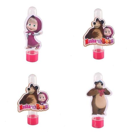 Kit 20 Lembrancinha Tubete 3d Personalizado Masha E O Urso - Aluá festas Menor preço em Kit 20 Lembrancinha Tubete 3d Personalizado Masha E O Urso - Aluá festas
