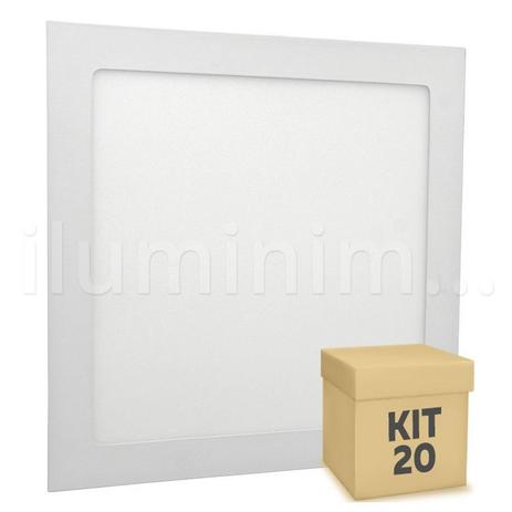 Kit 20 Luminária Plafon 25w LED Embutir Branco Frio - Iluminim led Menor preço em Kit 20 Luminária Plafon 25w LED Embutir Branco Frio - Iluminim led