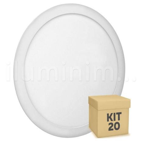 Kit 20 Luminária Plafon 25w LED Embutir Branco Quente - Iluminim led Menor preço em Kit 20 Luminária Plafon 25w LED Embutir Branco Quente - Iluminim led