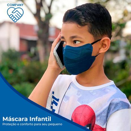 Kit 20 máscaras n95 pff2 infantil marinho volta às aulas com proteção com anvisa - Medi Company Menor preço em Kit 20 máscaras n95 pff2 infantil marinho volta às aulas com proteção com anvisa - Medi Company
