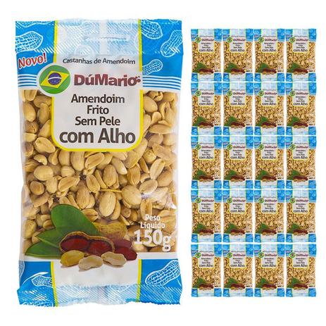 Kit 20 Pacotes Amendoim com Alho Frito sem Casca Salgado 150 gramas - Amendoim dumario Menor preço em Kit 20 Pacotes Amendoim com Alho Frito sem Casca Salgado 150 gramas - Amendoim dumario