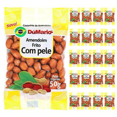 Kit 20 Pacotes Amendoim Frito com Casca Salgado 50 gramas - Amendoim dumario Menor preço em Kit 20 Pacotes Amendoim Frito com Casca Salgado 50 gramas - Amendoim dumario