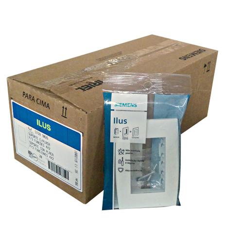 KIT 20 peças - PLACA 4X2 - 3 MODULOS - ILUS - Siemens Menor preço em KIT 20 peças - PLACA 4X2 - 3 MODULOS - ILUS - Siemens