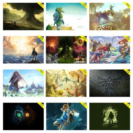 Kit 20 Placas Decorativas - Medida: 30 cm x 20 cm The Legend Of Zelda - Micro oficina é boa?