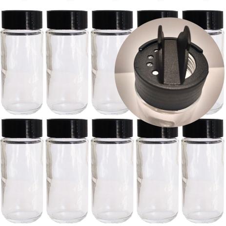 Kit 20 Potes 100ml Para Tempero Com Tampa Dosadora Dupla - Sc Menor preço em Kit 20 Potes 100ml Para Tempero Com Tampa Dosadora Dupla - Sc
