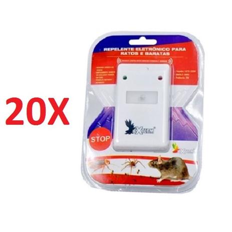 Kit 20 repelente eletronico para ratos formigas aranhas e baratas com luz noturna abajur 4 em 1 bivo - Batiki Menor preço em Kit 20 repelente eletronico para ratos formigas aranhas e baratas com luz noturna abajur 4 em 1 bivo - Batiki
