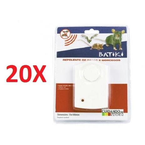 Kit 20 repelente para ratos e morcegos sonoro ultrassonico bivolt - Batiki Menor preço em Kit 20 repelente para ratos e morcegos sonoro ultrassonico bivolt - Batiki