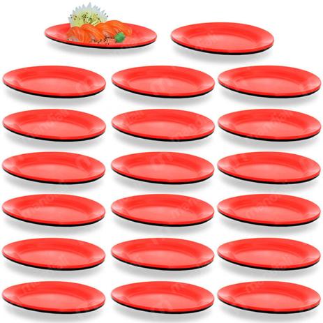 Kit 20 Travessas Prato Oval 30 Cm em Melamina para Petiscos e Sushi Vermelho  Fuxing é boa?