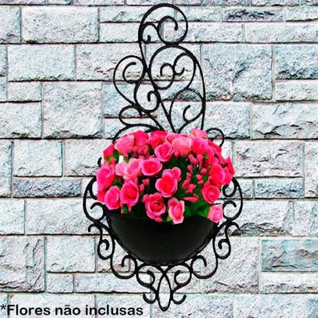 Kit 20 Vasos Arandela Plástico Plantas Colonial Suspenso Decorativo Horta Enfeite Jardim Cor: Preta - Comercial montani ltda me Menor preço em Kit 20 Vasos Arandela Plástico Plantas Colonial Suspenso Decorativo Horta Enfeite Jardim Cor: Preta - Comercial montani ltda me