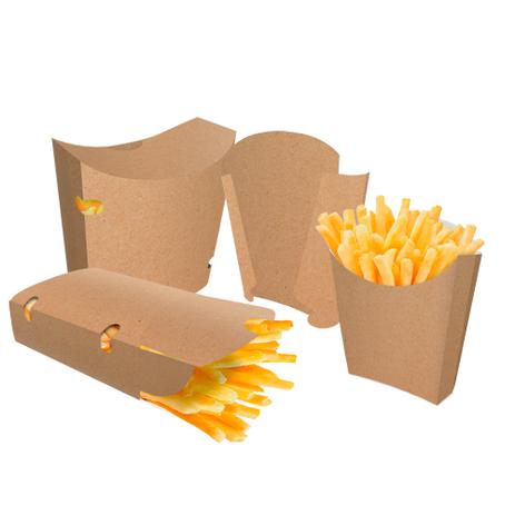 Kit 200 Caixinhas Batata Frita 200 Fritas Delivery Kraft Pdv Print Embalagem Para Batata Frita Magazine Luiza