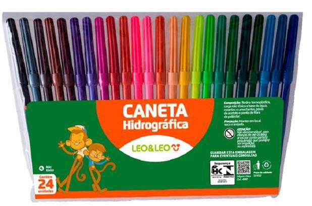 Kit 24 Caneta Hidrográfica Cores Canetinha Escola Escritório - Leo&Leo Menor preço em Kit 24 Caneta Hidrográfica Cores Canetinha Escola Escritório - Leo&Leo