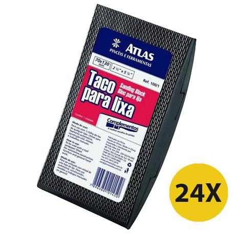 Kit 24 Lixador Taco Macio Retangular Borracha 130x70 Atlas Menor preço em Kit 24 Lixador Taco Macio Retangular Borracha 130x70 Atlas