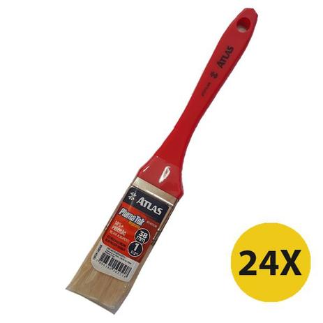 Kit 24 Pincel Trincha 1 1/2 Polegada Atlas Plumatek Angulada Menor preço em Kit 24 Pincel Trincha 1 1/2 Polegada Atlas Plumatek Angulada