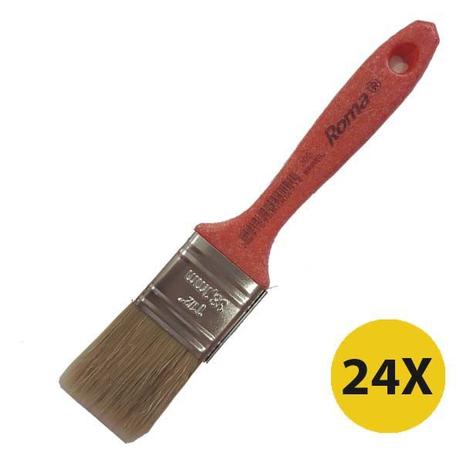 Kit 24 Pincel Trincha 1 1/2 Polegada Roma Verniz 303 Madeira Menor preço em Kit 24 Pincel Trincha 1 1/2 Polegada Roma Verniz 303 Madeira